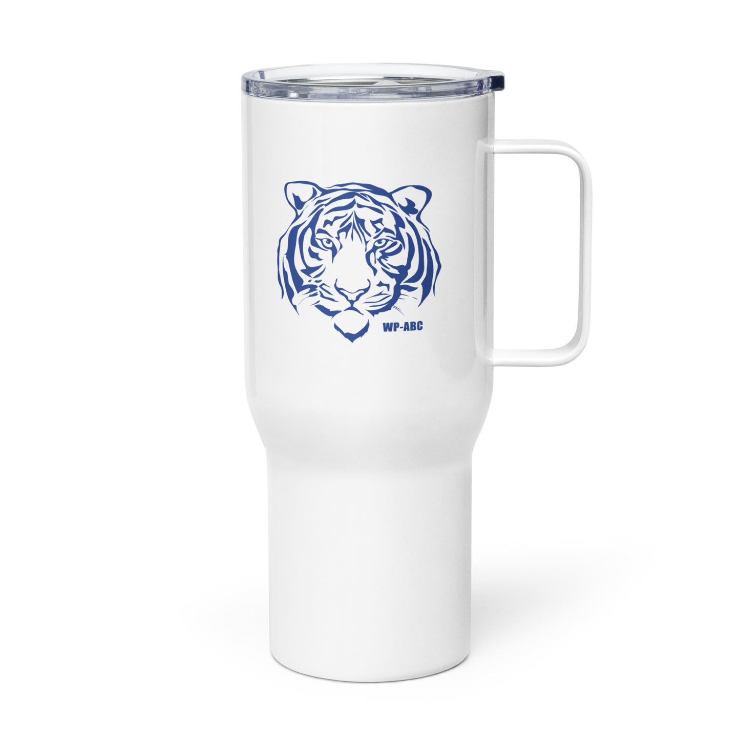 Travel mug with a handle